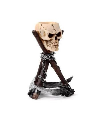 Schedel Waxinelichthouder Driepoot - Zeist, skull, mancave, beschikbaar voor biedingen