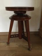 antieke pianokruk bloementafeltje kruk, Ophalen of Verzenden