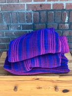 Vintage gordijnen vitrage inbetweens paars 1970 hippie set/3, Ophalen of Verzenden, 150 tot 200 cm, 200 cm of meer