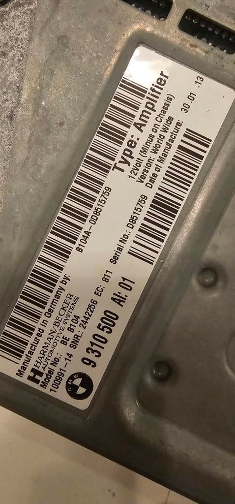 Harman Kardon Versterker (amplifier) BMW F34, Auto-onderdelen, Elektronica en Kabels, BMW, Gebruikt, Ophalen of Verzenden