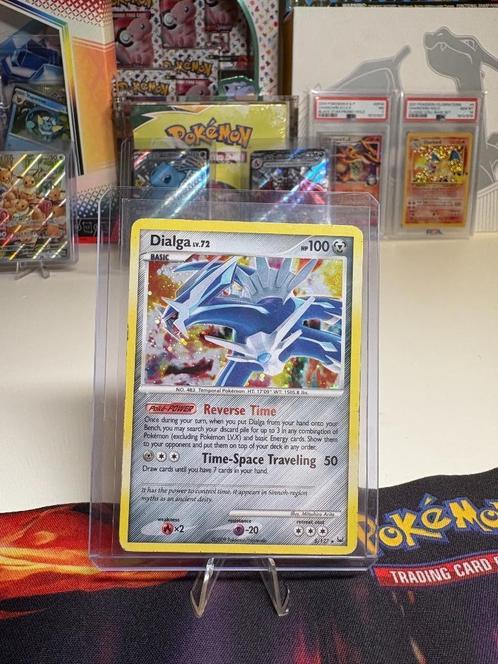 Dialga #5 Holo Pokemon Platinum, Hobby en Vrije tijd, Verzamelkaartspellen | Pokémon, Zo goed als nieuw, Losse kaart, Foil, Verzenden