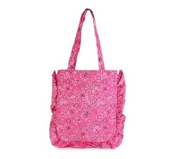 Fushia Roze Shopper met Print beschikbaar voor biedingen