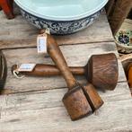 2x houten stamper *floor epe*, Ophalen of Verzenden