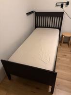 IKEA Idanäs eenpersoons bedframe 90x200 donker hout, Ophalen, 90 cm, Eenpersoons, Bruin