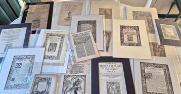 Post Incunabula: Collectie van 18 titelpagina's 16e eeuw beschikbaar voor biedingen