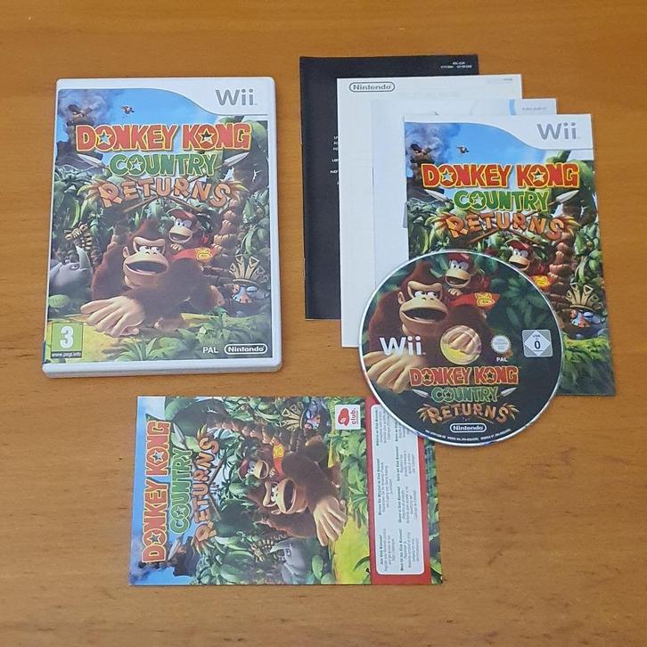 Wii | Donkey Kong Country Returns, Spelcomputers en Games, Games | Nintendo Wii, Gebruikt, Avontuur en Actie, 2 spelers, Vanaf 3 jaar