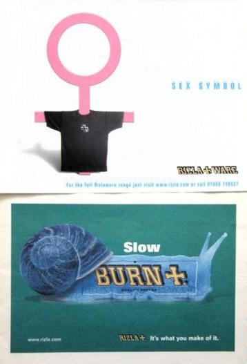 13 vintage reclames Rizla sigarettenpapier sigaret papier beschikbaar voor biedingen
