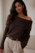 No Man's World wollen trui - Maat L, Kleding | Dames, Jurken, Maat 38/40 (M), Bruin, Verzenden, Zo goed als nieuw