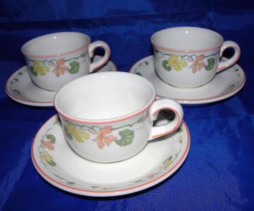 Villeroy&Boch Evolution espresso kop en schotels beschikbaar voor biedingen