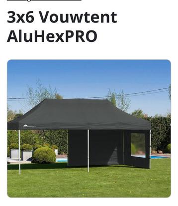Party Tent Pro Antraciet 3-6 mtr AluHexPro beschikbaar voor biedingen