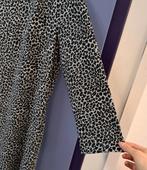 Anna van Toor grijs zwart luipaard print jurk mt 44 L 39442, Anna van Toor, Anna van Toor, ., Maat 42/44 (L)