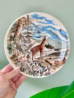 Vintage bordje wandbordje muurdecoratie steenbok, Ophalen of Verzenden