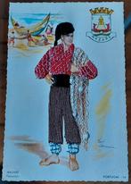 Nazaré geborduurde  Portugal Ansichtkaart - Visser, Verzamelen, Ophalen of Verzenden, 1960 tot 1980, Ongelopen, Overig Europa