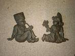 Gietijzeren Boer en Boerin Wanddecoratie, Antiek en Kunst, Ophalen of Verzenden