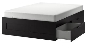 Ikea bedframe lattenbodem brimnes zwart 160x200 - afbeelding 1
