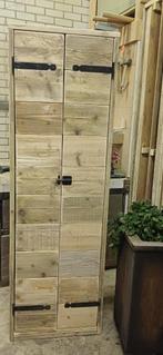 Vakkenkast voorraadkast deuren 200cm hoog gerecycled hout, Huis en Inrichting, Kasten | Wandmeubels, Ophalen, Met deur(en), Nieuw
