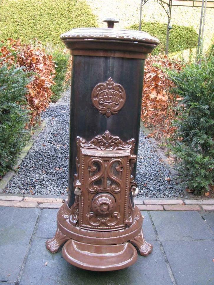 Prachtige nette Godin houtkachel of kolen allesbrander 5KW, Huis en Inrichting, Woonaccessoires | Overige, Zo goed als nieuw, Ophalen