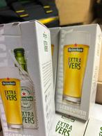 18 Heineken vers glazen (13 in doos, 5 los), Verzamelen, Ophalen, Zo goed als nieuw, Bierglas