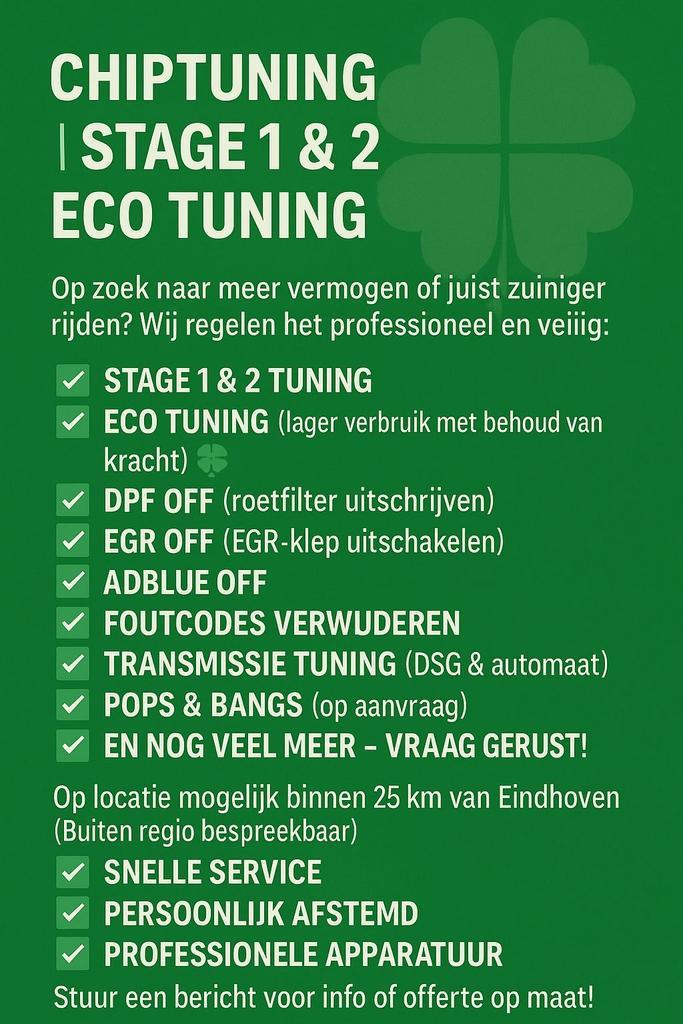 Chiptuning Stage 1 & 2 | Eco Tuning, Auto diversen, Tuning en Styling, Ophalen of Verzenden