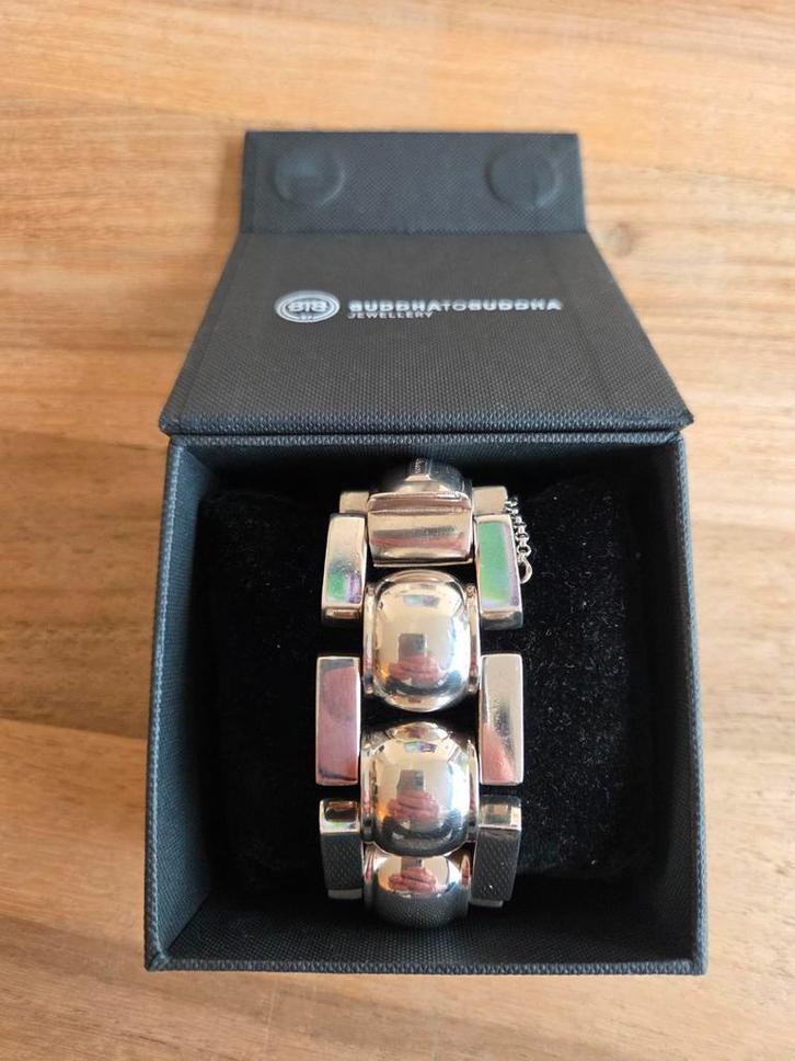 Buddha to Buddha Batul XL Armband, Sieraden, Tassen en Uiterlijk, Armbanden, Zo goed als nieuw, Zilver, Zilver, Ophalen of Verzenden