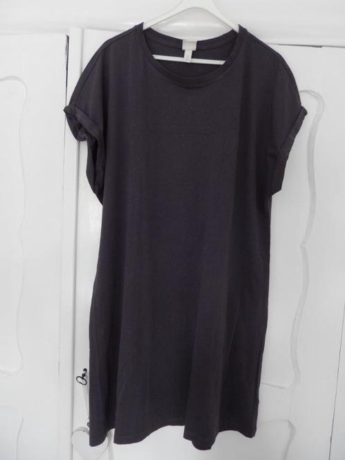 * H&M antraciet grijs / donker grijze t-shirt jurk maat XL *, Kleding | Dames, Jurken, Zo goed als nieuw, Maat 46/48 (XL) of groter