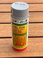 Dupli color spuitbus hoogglans RAL 7036, Doe-het-zelf en Verbouw, Verf, Beits en Lak, Ophalen of Verzenden, Nieuw, Grijs, Lak
