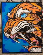 Tiger face canvas, Antiek en Kunst, Kunst | Schilderijen | Modern, Ophalen of Verzenden