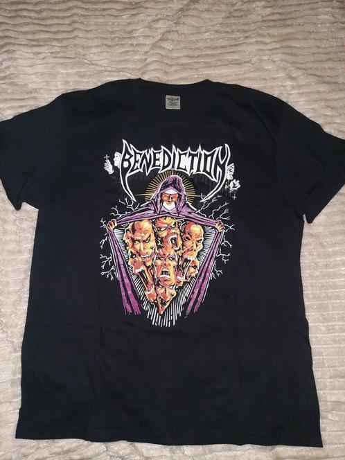 Benediction shirt maat L death metal, Kleding | Heren, T-shirts, Zo goed als nieuw, Zwart, Ophalen of Verzenden