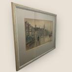 Marius Janssen - Delfshaven Rotterdam - Ets/Gravure, Ophalen of Verzenden