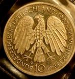 UNC zilveren 10 Duitse Mark 1987G Duitsland, Postzegels en Munten, Munten | Europa | Niet-Euromunten, Zilver, Duitsland, Verzenden