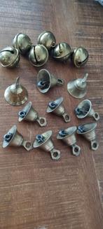 16 koper messing antiek paardebellen arrenslee bel paardebel, Ophalen of Verzenden, Gebruikt, Overige soorten