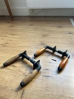 Originele Metallco deurklinken 2 paar, Doe-het-zelf en Verbouw, Deuren en Horren, Ophalen, Gebruikt, Overige typen, 200 tot 215 cm