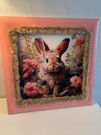 Lief Konijntje Kinderkamer Lijstje, Ophalen of Verzenden, Zo goed als nieuw, Print, Minder dan 50 cm