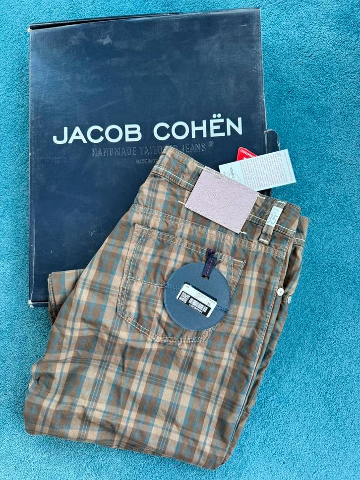 NIEUW Jacob Cohen W36/L 35 Tartan/Ruit Bruin, Kleding | Heren, Spijkerbroeken en Jeans, Nieuw, W36 - W38 (confectie 52/54), Overige kleuren