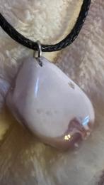 4 x Botswana-agaat steen als hanger +zilver ringetje + koort, Ophalen of Verzenden, Mineraal