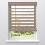 Houten jaloezie, Ophalen, 100 tot 150 cm, Bruin, 100 tot 150 cm