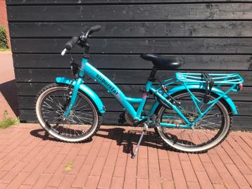 Loekie Superstar 20 inch turquoise meisjesfiets 