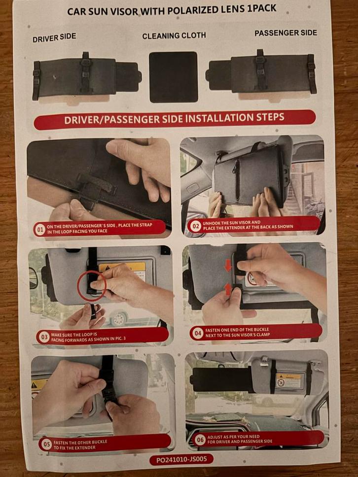 Auto Zonneklep met Gepolariseerde Lens, Auto diversen, Auto-accessoires, Nieuw, Ophalen of Verzenden