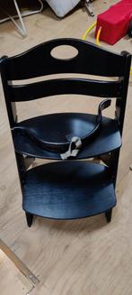 Zwarte kinderstoel, Ophalen, Gebruikt, Meegroeistoel, Gordel(s)