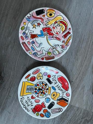 Blond Amsterdam Petit Four Bordjes - Set van 2 beschikbaar voor biedingen