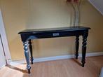 zwarte sidetable, Huis en Inrichting, Tafels | Sidetables, Ophalen, 100 tot 150 cm, Zo goed als nieuw, Grenenhout
