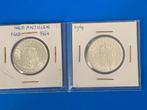 2 prachtige zilveren Antilliaanse guldens 1964, Zilver, 1 gulden, Ophalen of Verzenden, Koningin Juliana