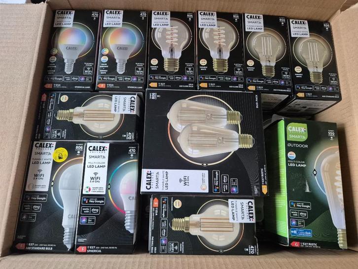 Doos vol met Callex Lampen Totaal 27 stuks, Huis en Inrichting, Lampen | Losse lampen, Nieuw, Led-lamp, Minder dan 30 watt, E27 (groot)