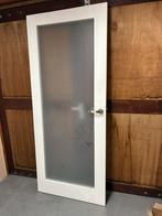 binnendeur met mat glas, Doe-het-zelf en Verbouw, Deuren en Horren, 80 tot 100 cm, Binnendeur, Minder dan 200 cm, Ophalen of Verzenden