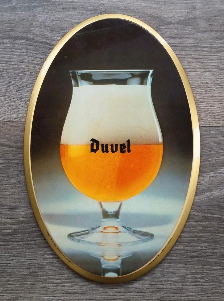 Jaar 1979 Bier Reclame Bord DUVEL Blond Bier Bieren Biermerk, Verzamelen, Biermerken, Gebruikt, Reclamebord, Plaat of Schild, Duvel