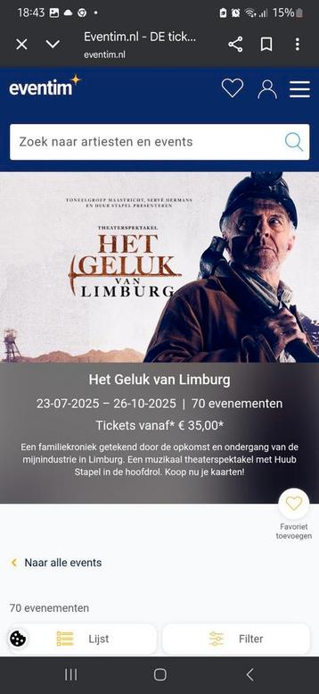 Het geluk van Limburg zaterdag 25-10 om 15.00 beschikbaar voor biedingen