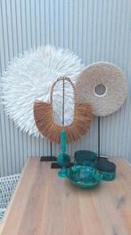Mega grote witte veren krans ketting op metalen voet, Huis en Inrichting, Ophalen, Zo goed als nieuw, X, X