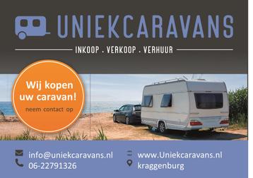 Wij kopen uw caravan! Eerlijk,Vlot,en bij u thuis afgehaald! beschikbaar voor biedingen