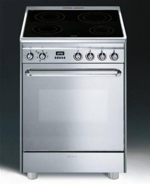 SMEG elektrisch fornuis met oven, Witgoed en Apparatuur, Fornuizen, Gebruikt, Vrijstaand, Elektrisch, 4 kookzones, 85 tot 90 cm