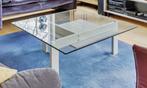 Glazen salon/koffietafel (design), Huis en Inrichting, Tafels | Salontafels, 50 tot 100 cm, Minder dan 50 cm, Design, Gebruikt